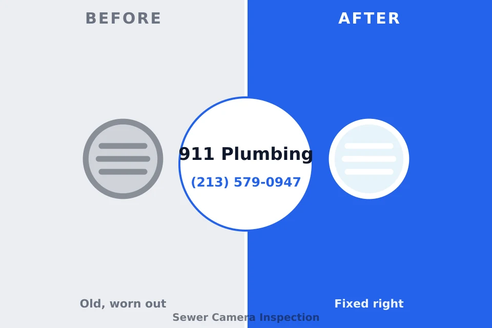 Before and after: plumbing repair Oak Hill, WV